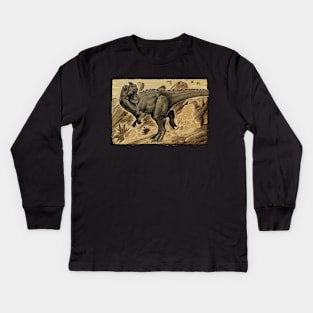 Ceratosaurus "horn lizard" Kids Long Sleeve T-Shirt